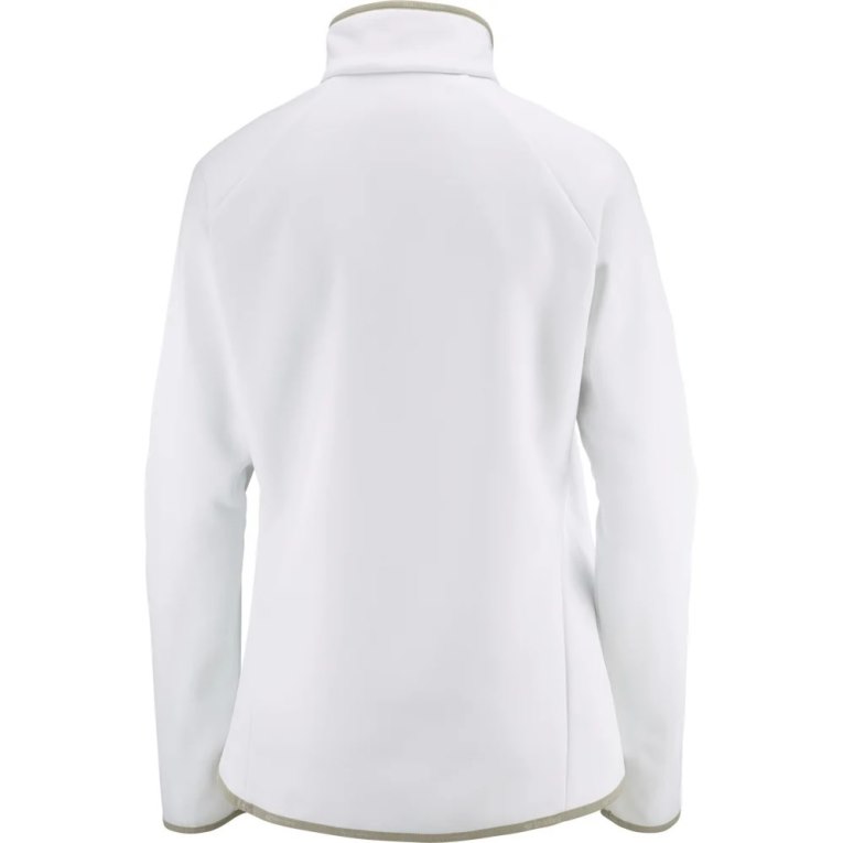 White Salomon Essential Warm Half Zip Women's Jackets | IE TX2359